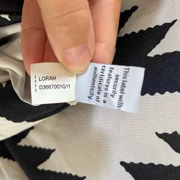 Diane Von Furstenberg Lorah Silk Long Sleeve Mini Dress Hound Aztec Print 8 - Picture 11 of 12